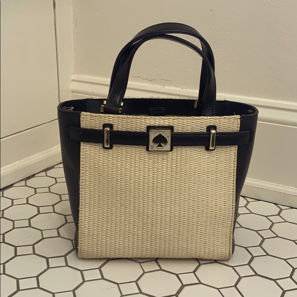 Kate Spade Leather and Straw Purse